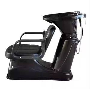 Sillón de Lavado de Cabello de Diseño Moderno para Salón de Belleza, en Cuero Sintético, con Funciones de Masaje, para Peluquería - Product Image 2