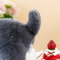 Figurines de chiots mignonnes et moelleuses sur le thème des animaux de compagnie, plusieurs races de chiens, poupées en peluche à fourrure douce pour ornement de bureau, décoration pour les amoureux des animaux