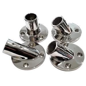<span class=keywords><strong>Base</strong></span> per Corrimano Rotonda in Acciaio Inox 316 per Uso Marino, Angolo 45 Gradi, per Tubi da 7/8 Pollici, Accessori per Yacht e Imbarcazioni - Product Image 4