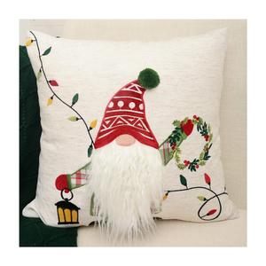 Trung Quốc Nhà Máy Giáng Sinh Đệm Bìa Thấp Moq <span class=keywords><strong>Polyester</strong></span> Bông Vải Thêu Ném Gối Bìa - Product Image 1