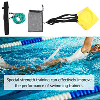 Ensemble de parachute de natation, ceinture de résistance pour l'entraînement de la force en natation, accessoires d'entraînement de natation avec résistance