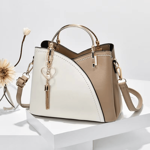 2025 nuova tendenza da donna <span class=keywords><strong>di</strong></span> grande capacità alla <span class=keywords><strong>moda</strong></span> borsa Messenger versione coreana colori a contrasto poliestere PU - Product Image 3