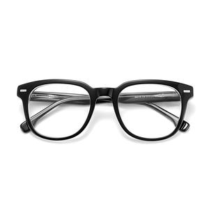 Monture de lunettes en acétate Danyang, rectangulaire, monture intégrale, noire, unisexe, tendance mode 88016 - Product Image 1