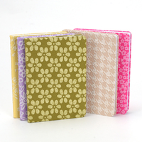 Cuaderno con Cubierta de Tela Kawaii, Lindo y Popular, con Patrón Decorativo Brillante para Estudiantes Escolares y Regalos de San Valentín