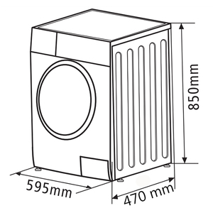 Kinh tế đơn giản freestanding phía trước tải máy giặt <span class=keywords><strong>7kg</strong></span> Công suất 1400 Max Tốc độ quay - Product Image 6