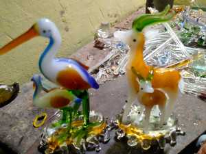 Handmade Tiny Glass art Style Customized Glass Heron Egret Small Glass Art office home Decor Manufacturers - Product Image 5