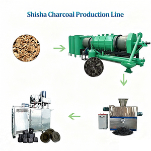 Shisha / <b>BBQ</b> Charcoal Briquette Production Line with Carbonization Kiln and Charcoal Press Machine - Product Image 1