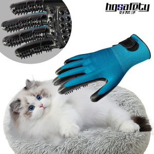 Gants de bain pour animaux de compagnie Xinyu's Helper, en caoutchouc, pour le massage, le toilettage, le nettoyage et l'élimination des poils des chiens - Product Image 4