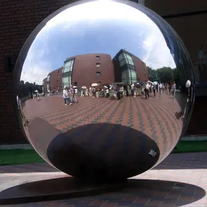 Venta al por mayor 48 gran hueco esfera de acero inoxidable decorativo bolas de metal