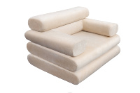 Canapés de sol en mousse haute densité, design moderne en tissu, pieds en acier inoxydable, fonction massage, vente en gros directe usine pour entrepôt