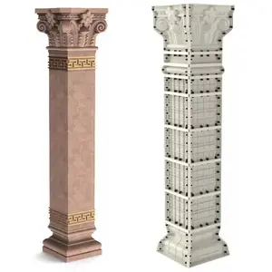 RF Rome column square column pier mold European square column pier plinth model cement cast in situ architectural decoration