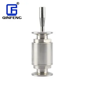 QINFENG ISO and CE Certified Sanitary Manual New Style Ball Valve Hygienic Direct Way Ball Valve