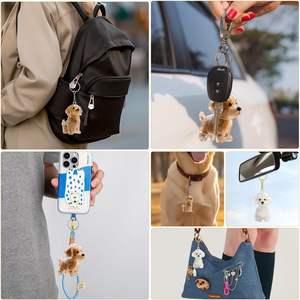 Lot de 3 porte-clés en polyester pour capsules de conservation de poils d'animaux, souvenirs commémoratifs, jouets, accessoires vestimentaires et breloques personnalisables - Product Image 4