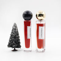 Vente en gros de parfum vide en verre de 30ml 50ml 100ml au design de luxe de haute qualité avec couvercle