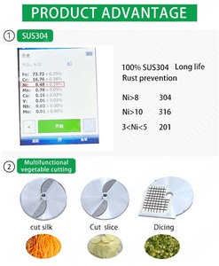 Đa chức năng sử dụng bắp cải Rau diếp Rau cắt máy cắt cho hành tây khoai tây cắt nhỏ dicing Máy cắt - Product Image 5