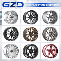 Roda Mobil Penumpang Warna Hitam Laris Manis, Roda Aluminium Tempa Kustom untuk Toyota RAV4 Subaru Forester