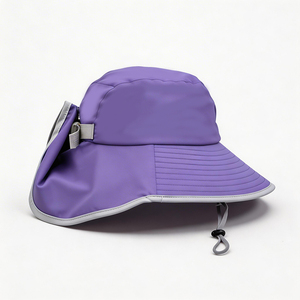 Chapeau de soleil unisexe UPF50+ à large bord, protection UV, maille respirante, chapeau bob d'extérieur avec sangle sous le menton, idéal pour la pêche, les sports et l'usage quotidien - Product Image 6