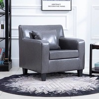 Kursi Sofa Desain Harga Pabrik untuk Hotel Restoran Kafe Kursi Sofa Tunggal Kain Nordik