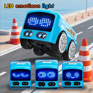 Coche de Juguete con Control Remoto Mágico Mini, Sensor Inteligente, Modo de Seguimiento de Trayectoria, Rotación RC, Vehículo con Luces LED de Expresión - Product Image 5