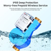Compteur d'eau intelligent chaud/froid 40 mm R80, carte IC, télécommande, prépayé, type rotor, connexion filetée, cuivre pur