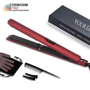 PRITECH <span class=keywords><strong>Plancha</strong></span> à cheveux <span class=keywords><strong>pas</strong></span> chère 2 en 1, lisseur et boucleur en céramique, fer à lisser électrique abordable - Product Image 1