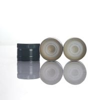 Bouchon à vis en plastique PE personnalisé de 31,5 x 24 mm avec insert verseur anti-déversement pour bouteilles d'huile d'olive (logo personnalisé)