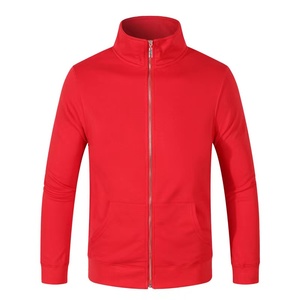 Custom Full Zip up Men Hoodie <strong>Jumper</strong> With Kangaroo Pocket High Quality Winter <strong>Work</strong> Wear Jacket With Embroidered Patch - Product Image 2