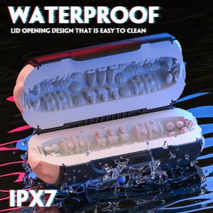 Masturbador masculino Manual LIL MERMAID con uso dual de canal largo para dos hombres, diseño para apretar a mano, juguete sexual fácil de limpiar - Product Image 3