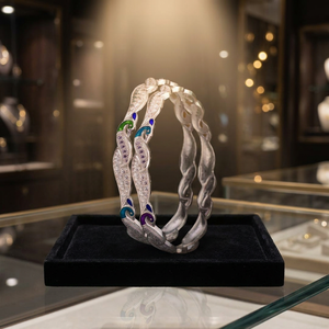 Elegante Brazalete de Plata 925 con Diseño de Pavo Real para Mujer, Joyería de Moda en Plata de Ley, Tendencia Actual para Uso Diario, Fiestas y Bodas - Product Image 2