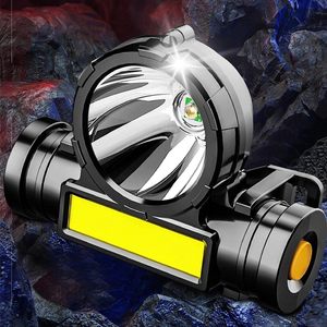 Lampe frontale rechargeable à LED 800mAh haute puissance pour le camping, la randonnée, l'exploitation minière et le travail en extérieur - Product Image 4