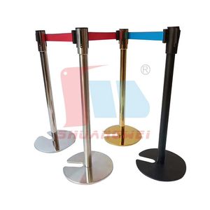 Steel Line <strong>Retractable</strong> <strong>Belt</strong> <strong>Stand</strong> Post <strong>Queue</strong> Line <strong>Stand</strong> Crowd Control Stanchion Post Guidance Stanchion With Retracted <strong>Belt</strong> - Product Image 4