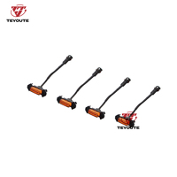 TEYOTE Feu de calandre avant à LED ambre pour Tacoma 2016 2017 2018 2019 2020 Lampe œil d'aigle ambre et blanc