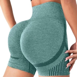 Shorts de <span class=keywords><strong>sport</strong></span> taille haute pour <span class=keywords><strong>femme</strong></span>, effet push-up, anti-transpiration, pour la course et le yoga - Product Image 5