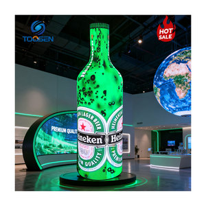 Toosen tùy chỉnh kích thước hình <span class=keywords><strong>LED</strong></span> hiển thị mềm linh hoạt mô-đun chai hình đặc biệt hình Màn hình <span class=keywords><strong>LED</strong></span> cho video quảng cáo - Product Image 1