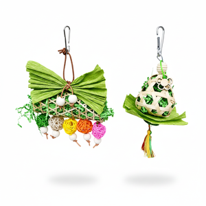 Eco-Friendly Durable Foraging Shredding <strong>Parrot</strong> Chew <strong>Toys</strong> Bamboo Woven Crumpled Paper for Birds Daily Use Climbing - Product Image 1