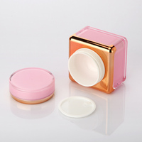 Bouteilles de Lotion en acrylique rose clair de haute qualité, 15ml, 30ml, 50ml, pots de crème, emballage cosmétique, ensemble de conteneurs