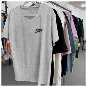 เสื้อยืดผู้ชายแขนสั้นพิมพ์ลายสกรีนด้านหน้า แบรนด์ใหม่ ขายส่งจากโรงงาน แฟชั่นฤดูร้อน ทรงหลวม สไตล์ลำลอง ผ้าผสม - Product Image 5