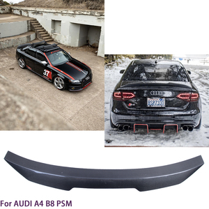 For B8 Sedan PSM Style Carbon Fiber Rear Spoiler Trunk Wing 2008-2011 - Product Image 2