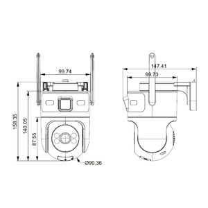 4G Solar <b>Camera</b> Outdoor Dual Lens 3K Resolution F1.0 Large Aperture AOV Wireless Security <b>Camera</b> with Human Detection - Product Image 5