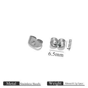 Manufacturer Direct Sell Gold Brass Raw Tension <strong>Butterfly</strong> Ear Nut Blank Bear and Heart <strong>Earring</strong> <strong>Backs</strong> Replacements - Product Image 5