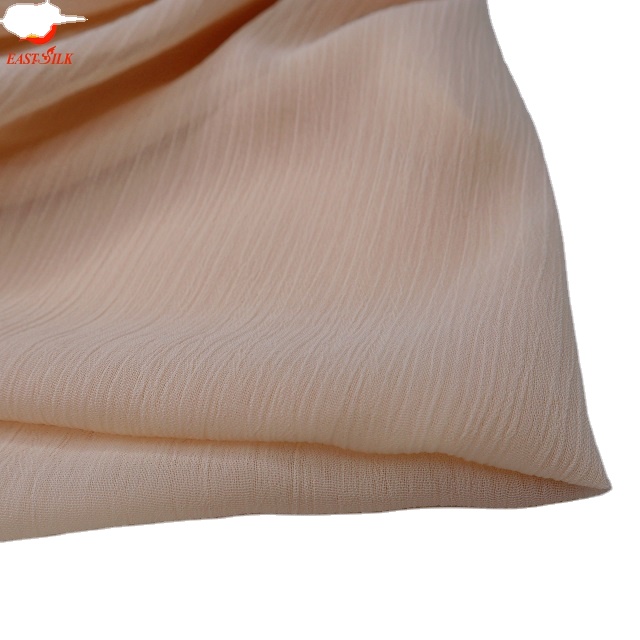 New arrival fashion material plain 75D crepe chiffon yoyo 100% polyester fabric for ladies fashion fabrics