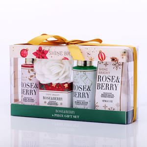 高品质圣诞沐浴露沐浴盐天然水疗女性沐浴配件套装礼品 - Product Image 1