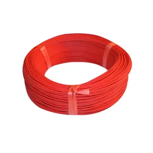 Fio de cobre revestido de silicone flexível ul3135, especificação 4 8 12 16 20 22 awg 18