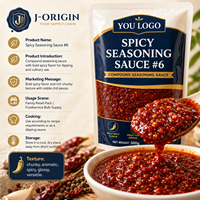Premium Pittige Kruidensaus # 6 Chinese Chili Hot Pot Dipsaus 500g zak Voedselservice Groothandel OEM Private Label