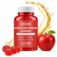 Gummies au vinaigre de cidre de pomme avec la mère naturelle, complément alimentaire, 60 unités, marque privée