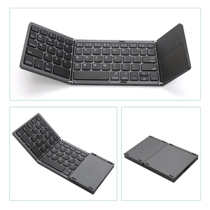 BT Touch Pad แบบพกพา,สำหรับ Ipad <span class=keywords><strong>Ios</strong></span> แท็บเล็ตพีซีโทรศัพท์มือถือใช้คีย์บอร์ดไร้สาย3ระดับพับได้ผลิตในประเทศจีน - Product Image 2