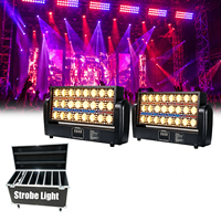 24 Projecteurs Stroboscopiques RVBW 4-en-1 à Tête Mobile DMX512 pour Éclairage de Scène, Mariages et Spectacles Disco