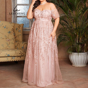 Abito da sera vintage in chiffon rosa francese di alta gamma, lungo fino al pavimento, con spalle scoperte, per donna, nuovo, per festa di debutto dei 18 anni, taglie forti - Product Image 3