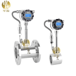 Hualiu Vortex Flow Meter Flange Type Gas Steam Liquid Temperature Pressure Compensated Stainless Steel 12-24VDC - Product Image 1