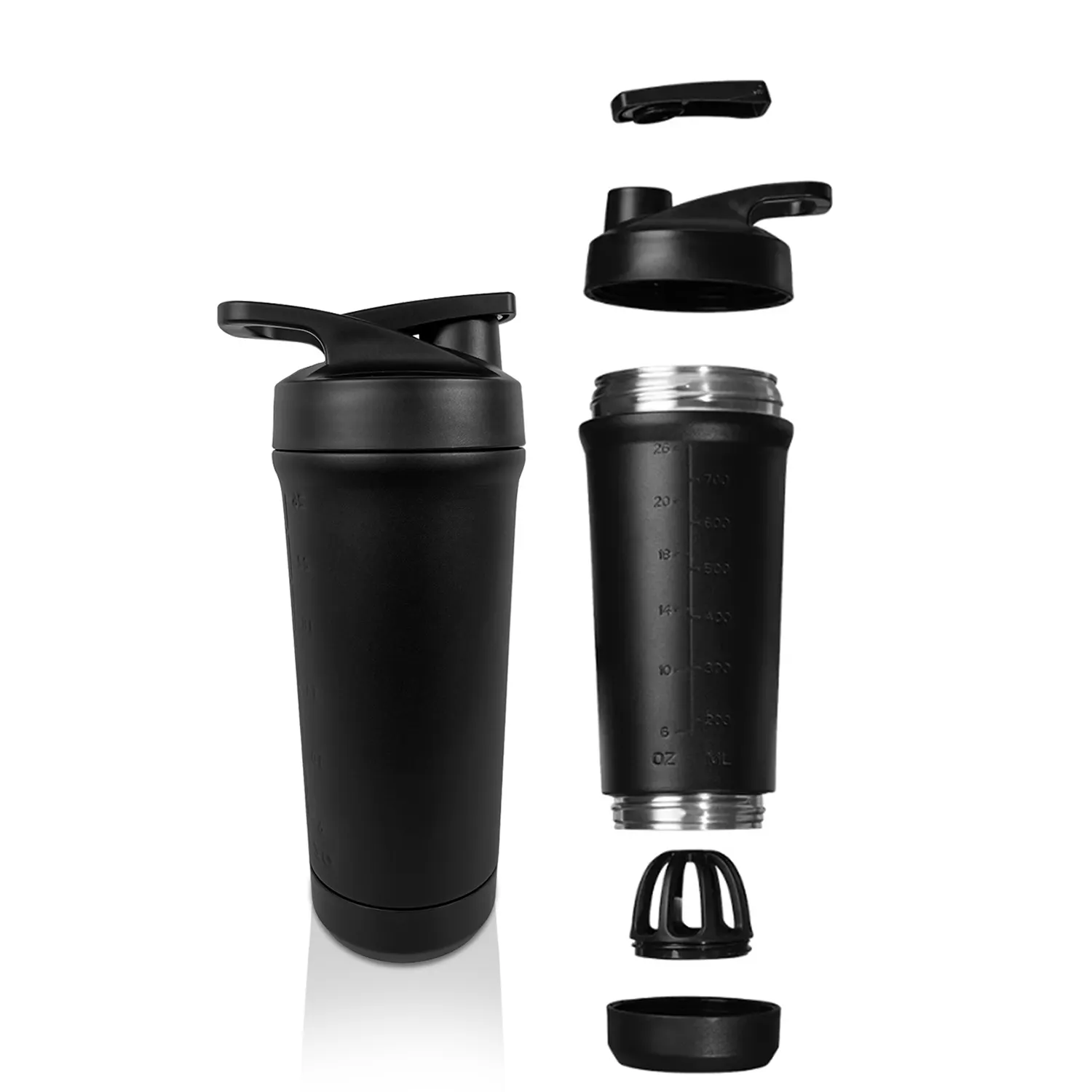 2023 New Design OEM Shaker Bottle 28 Ounce Bpa Free Vacuum Insulated Protein Powder Mixing Cup Shaker Bottles